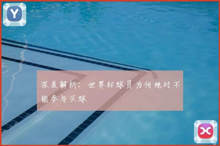 深度解析:世界杯球员为何绝对不能参与买球